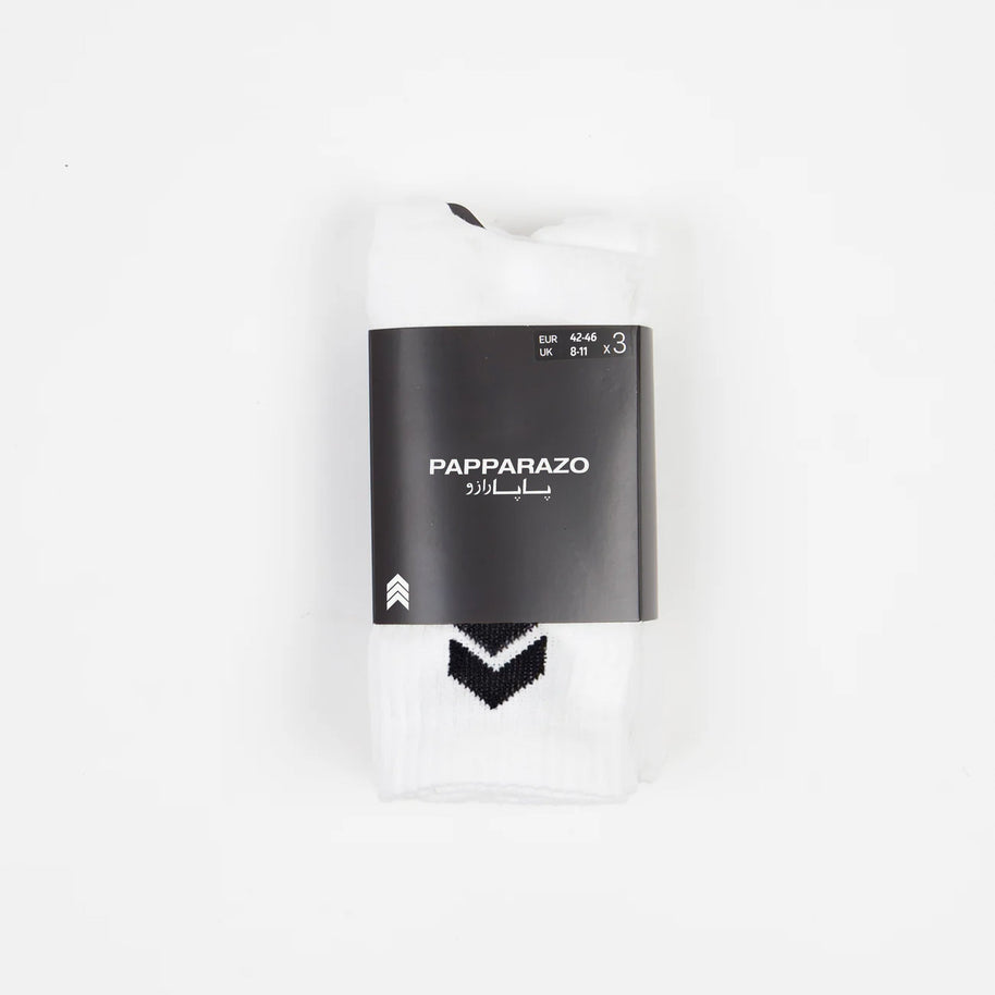 3 PAIRS - WHITE SOCKS