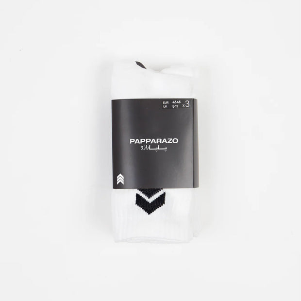 3 PAIRS - WHITE SOCKS