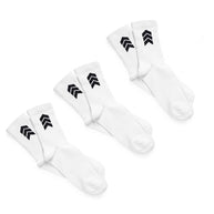 3 PAIRS - WHITE SOCKS