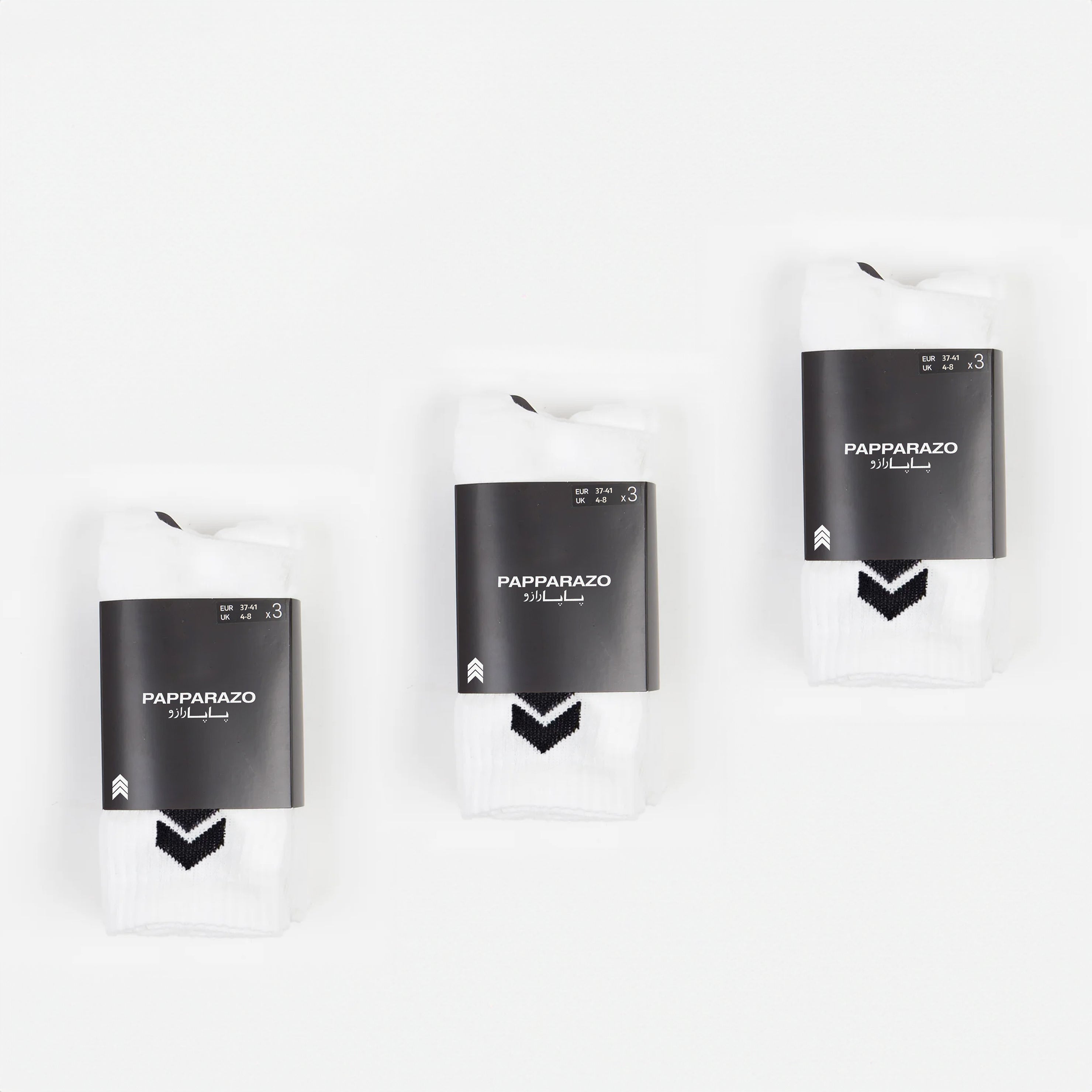 3 PAIRS - WHITE SOCKS